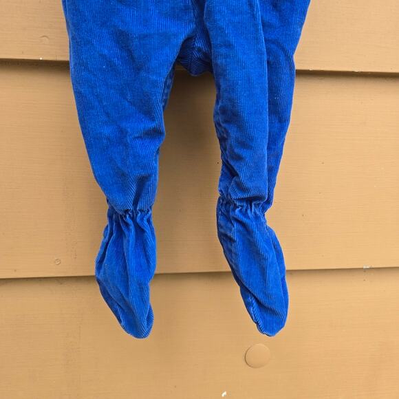 Vintage Oshkosh Bgdosh Vestbak Courdoroy Overalls 3-6 Months In Dark Blue - Picture 3 of 9